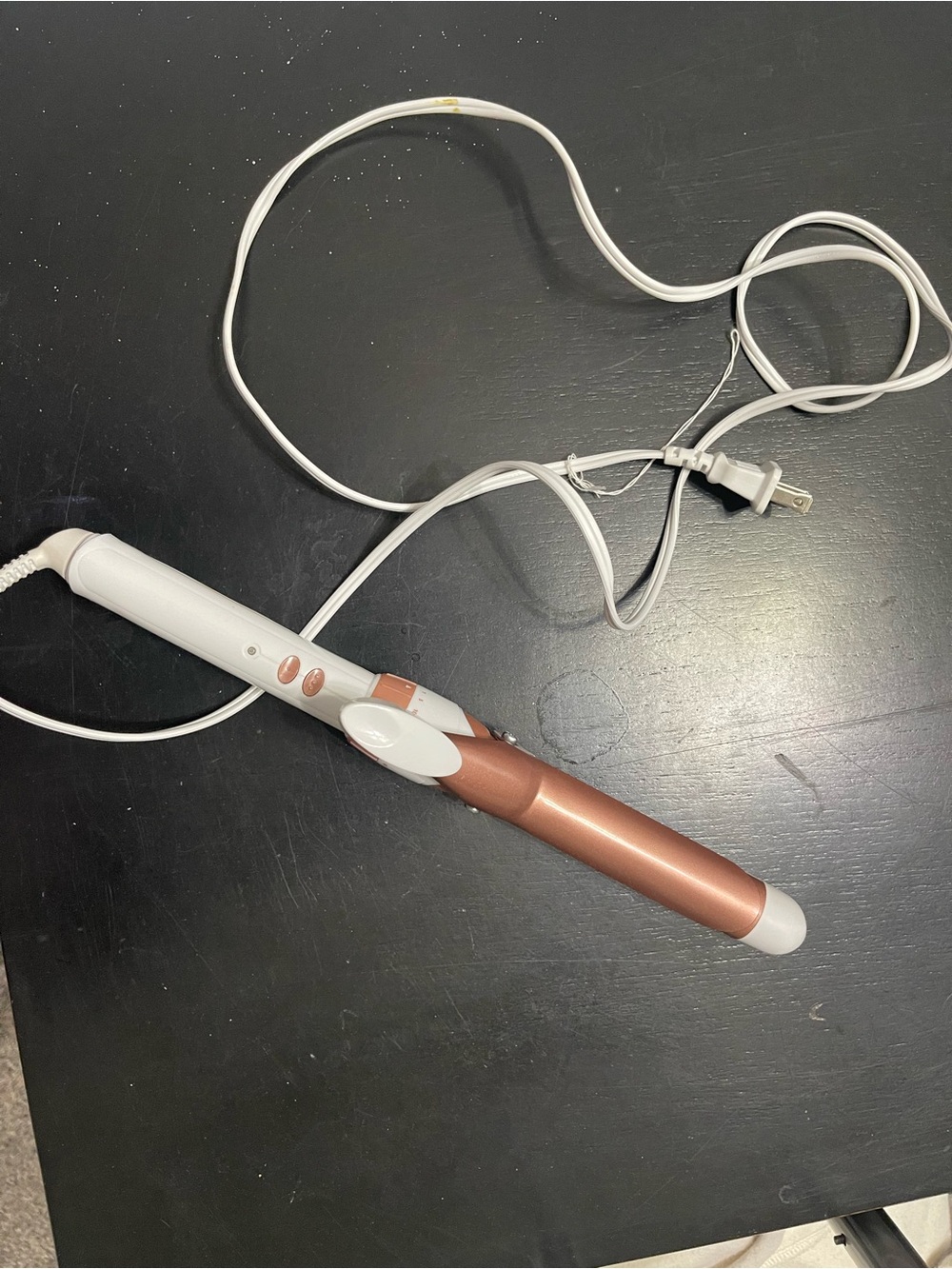 Rose Gold and White Styling Wand
